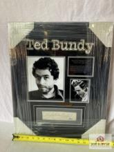 Ted Bundy Signed Cut Photo Frame