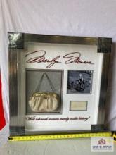 Marilyn Monroe Purse & Signed Cut Photo Frame