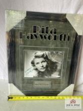 Rita Hayworth Signed Photo Frame