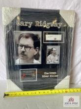 Gary Ridgeway "Green River Killer" Signed Cut Photo Frame