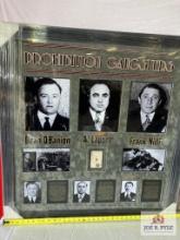 Capone, Nitte, O'Banion Signed Ace Card Photo Frame