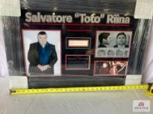 Salvatore Riina Signed Cut Photo Frame