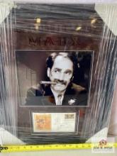 Groucho Marx "Marx Brothers Signed Postcard Photo Frame