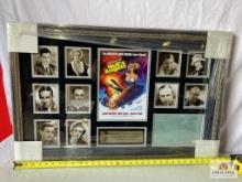 Howard Hughes "Hells Angels" Signed Cut Photo Frame