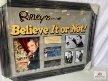 Robert Ripley "Believe It Or Not" Signed Cut Photo Frame