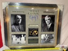 2 Mayo Clinic Founders Signed Cuts Photo Frame