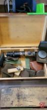 Boice Gages Inc. Brass Microscope W/ Wood Case