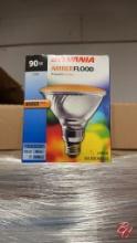 Sylvania 90PAR38FLARP Halogen Amber Lights (NEW)