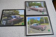 Framed car pictures