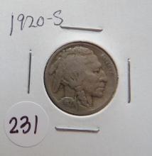 1920-S Buffalo Nickel