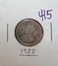 1928- Canadian 10 Cent