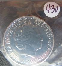 2013- Britannia 2 Pounds Silver