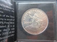 2000- Millennium Silver Liberty $20 Coin