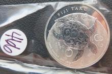 2012- Fiji Taku Turtle 1 oz Silver Gem