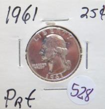 1961- Proof Quarter