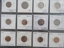 12- Variety/Error Cents + Nickels