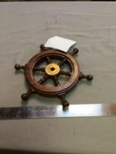 Wood ships wheel excellent condition