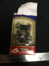 vintage NASCAR, six piece miniature ornaments in package