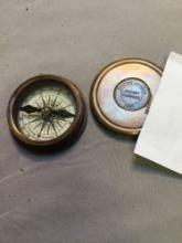 brass, Stanley, London pocket compass