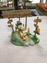 Danbury Mint Garfield, camp figure COA and assorted papers