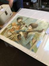 vintage and rare, highend signed and numbered lithograph by JACQUES LALANDE