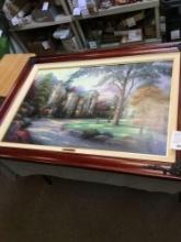 Thomas Kincaid framed gallery proof paid $1840 in 2006 original frame with all paperwork, COA