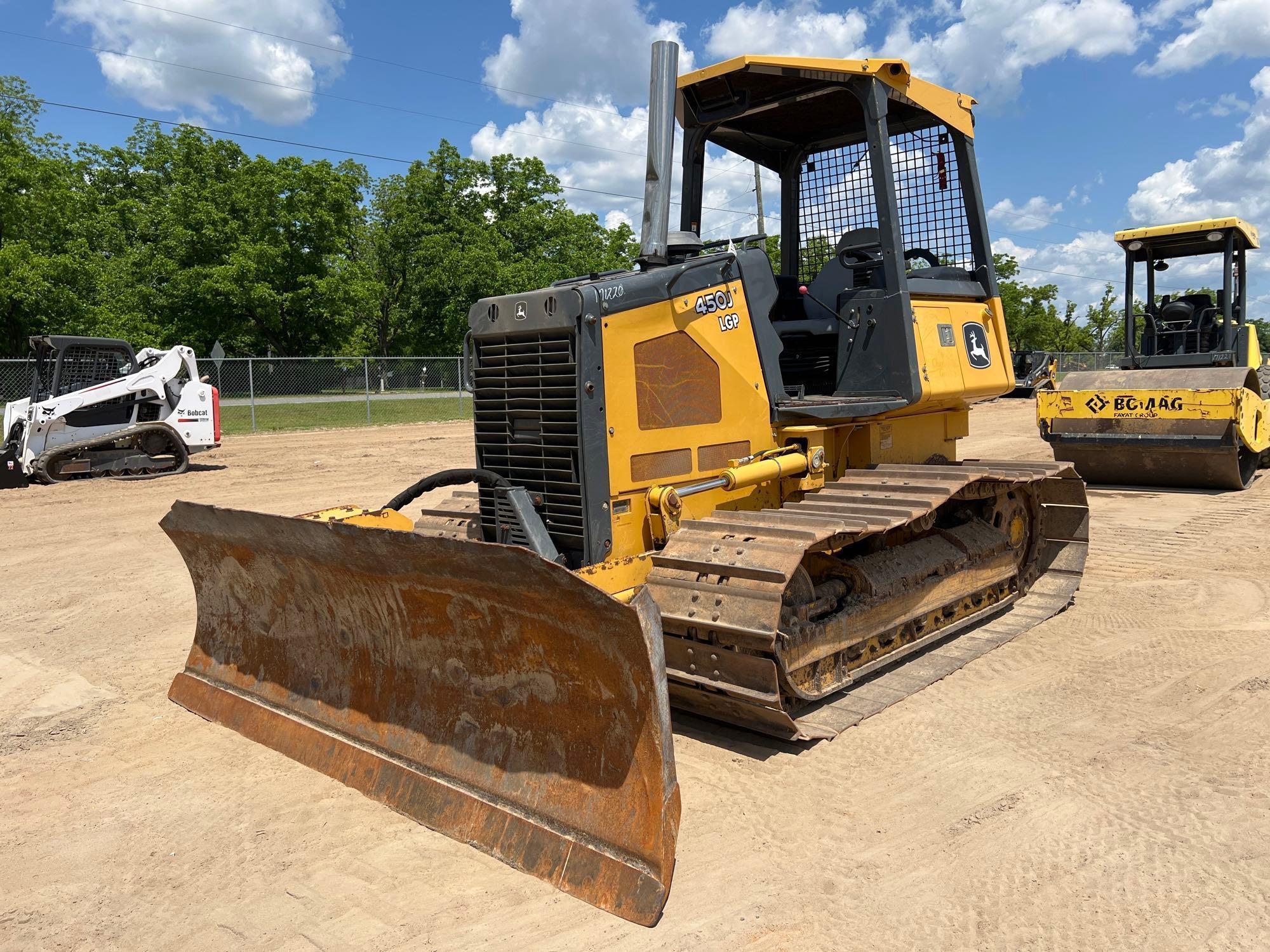 2014 JOHN DEERE 450J LGP CRAWLER DOZER