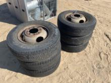 (6) 225/75R16 TIRS & RIMS