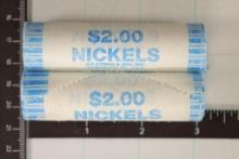 2-SOLID DATE ROLLS OF $2 2003-P JEFFERSON NICKELS