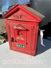 VINTAGE CAST IRON FIRE ALARM BOX