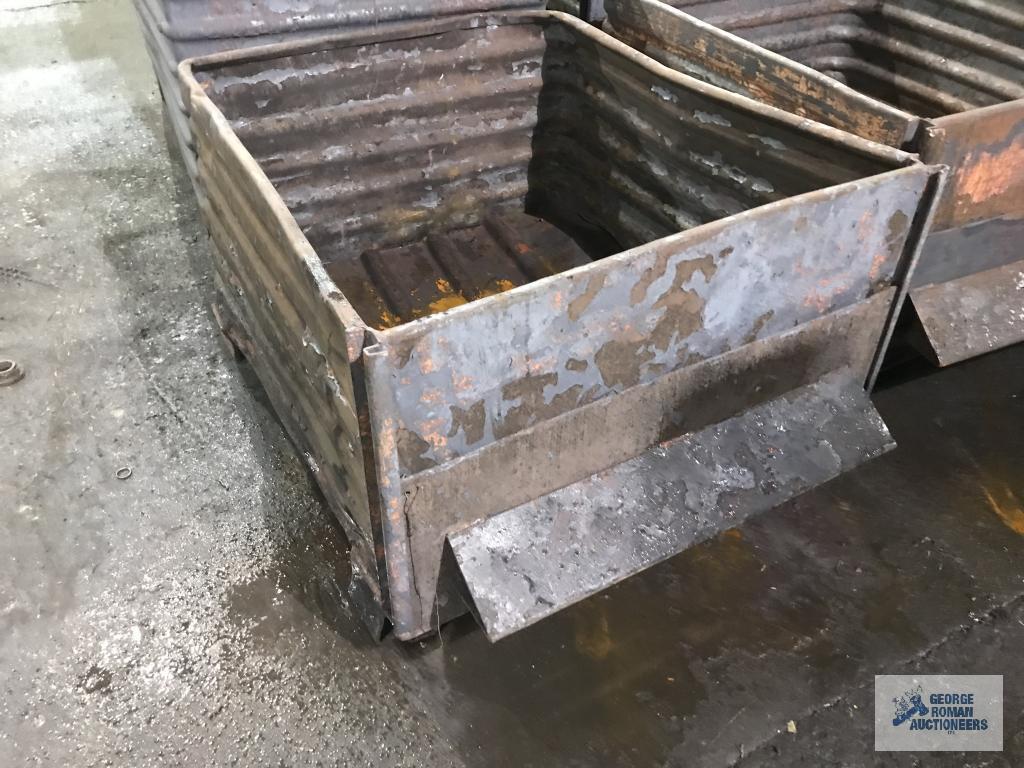 (4) STEEL BINS