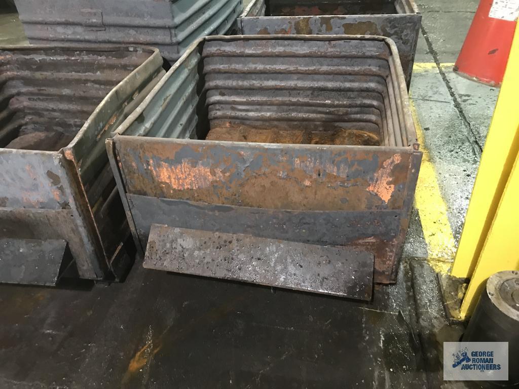 (4) STEEL BINS