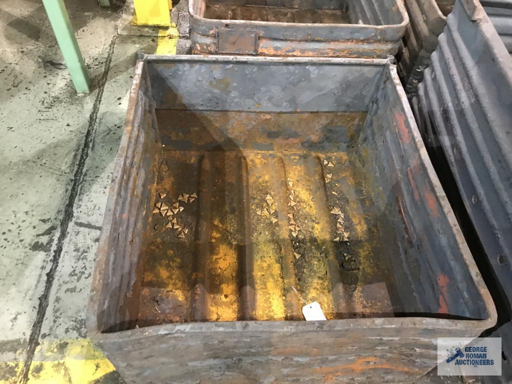 (4) STEEL BINS