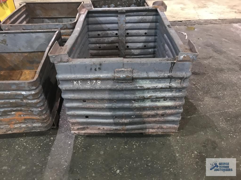 (4) STEEL BINS