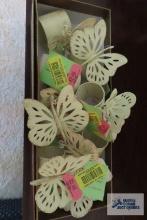 Metal butterfly napkin rings