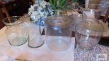 Vases and canister jar