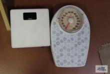 digital and manual bathroom scales