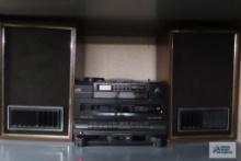 JVC stereo with vintage speakers
