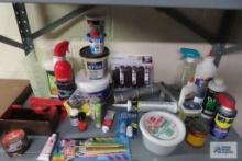 painting supplies, WD-40, doorstoppers and etc