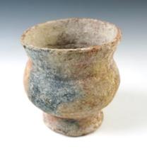 4 3/4" tall by 4 1/8" wide Ban Chiang Pottery Vessel in solid condition. Recovered in Thailand.