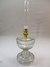 Vintage Greek Key Pattern Oil Lamp