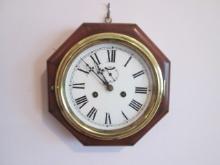 Vintage Waterbury Clock Co. 8 Day Kitchen Clock