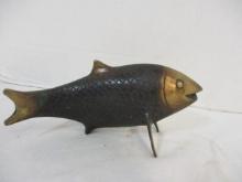 Vintage Brass Fish Sculpture