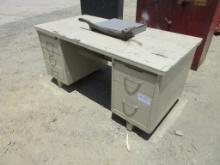 Lot of Metal 5' Office/Shop Desk