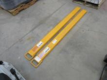 Lot Of Uline 6' Unused Forklift Fork Extensions