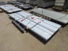 New Unused 8' x 3' White Metal Roof Panels,
