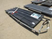 New Unused 8' x 3' Black Metal Roof Panels,