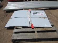 New Unused 3' x 4' White Steel Diamond Plate,