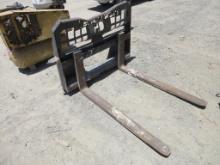 Skid Steer 48" Fork Attachment