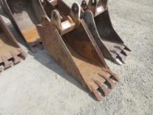 Lot Of 18" Backhoe Tooth Bucket,